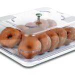 ΒΙΤΡΙΝΑ ΠΡΟΒΟΛΗΣ ΤΡΟΦΙΜΩΝ με ΚΑΠΑΚΙ GN 1/2 00288 325x265x118mm - ARAVEN