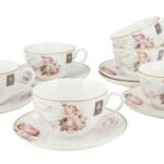 ΣΕΤ 6τεμ. ΦΛΙΤΖΑΝΙΑ ΤΕΙΟΥ 220cc ROMANTIC TOUCH 8779 - ORIANA FERELLI®