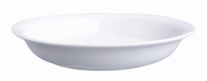 ΠΙΑΤΟ ΒΑΘΥ Φ21.3cm ΛΕΥΚΟ SLIM RIM - ORIANA FERELLI® - Image 1
