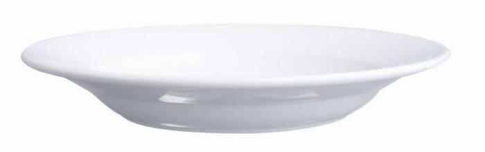 ΠΙΑΤΟ ΒΑΘΥ Φ23.4cm ΛΕΥΚΟ WIDE RIM - ORIANA FERELLI® - Image 1
