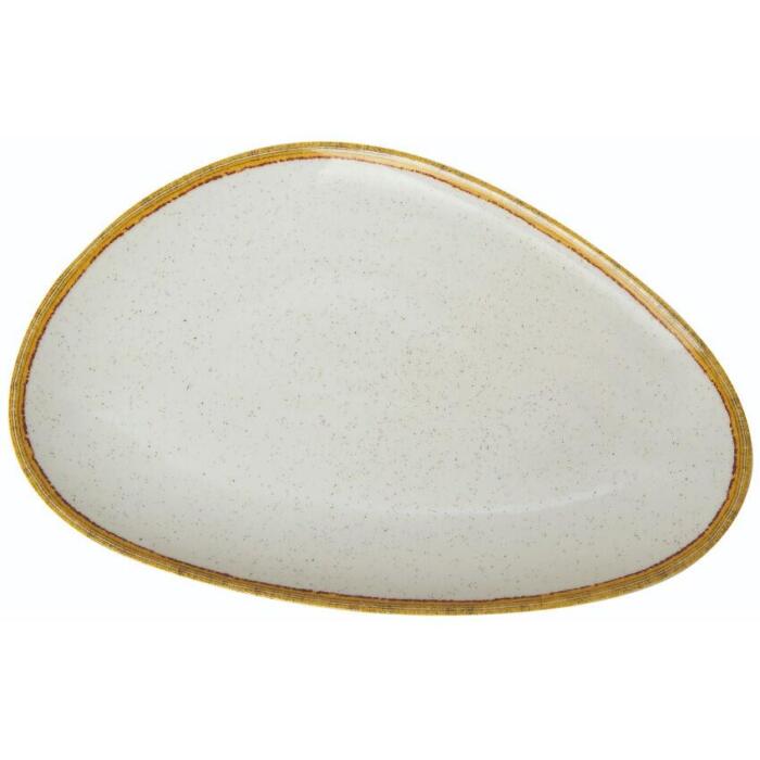 ΠΙΑΤΕΛΑ ΤΡΙΓΩΝΙΚΗ ΑΣΣΥΜΕΤΡΗ IVORY 31 CM - Image 1