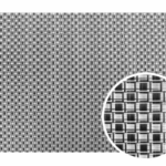 ΣΟΥΠΛΑ PVC ΒΙΝΥΛΙΟΥ  45x30 CM ΑΣΗΜΙ-ΜΑΥΡΟ