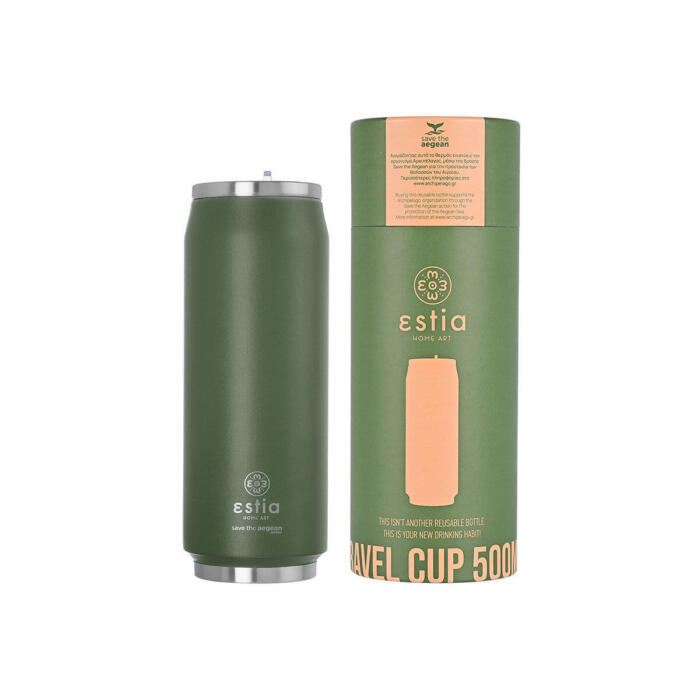 ESTIA ΘΕΡΜΟΣ TRAVEL CUP SAVE THE AEGEAN 500ml - FOREST SPIRIT - Image 1