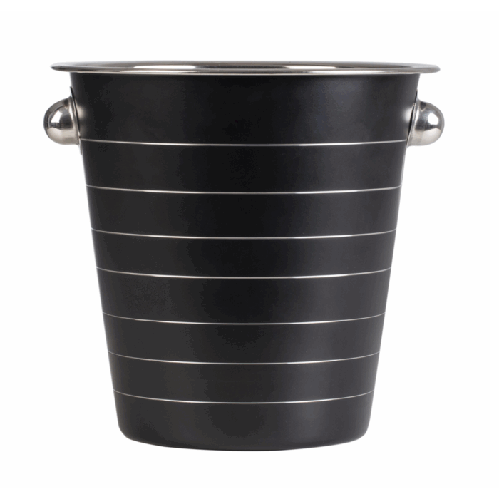 ΣΑΜΠΑΝΙΕΡΑ INOX ΡΑΒΔΩΤΗ 21X21 CM ΜΑΥΡΗ - Image 1